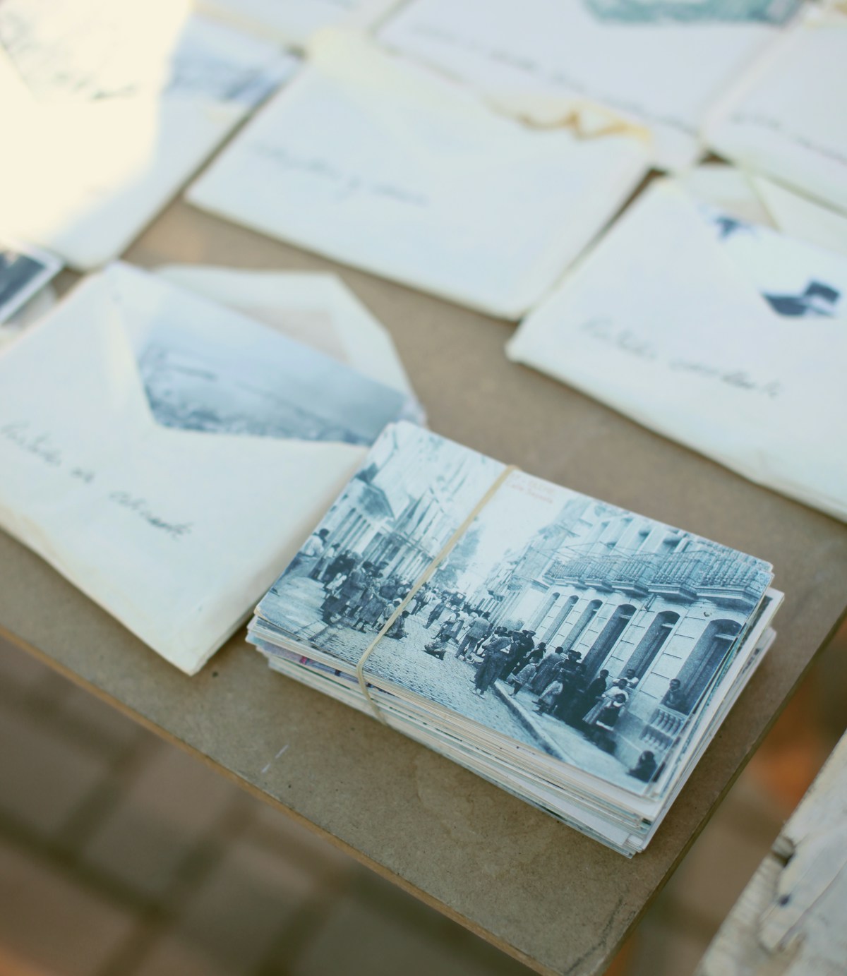 Writing postcards